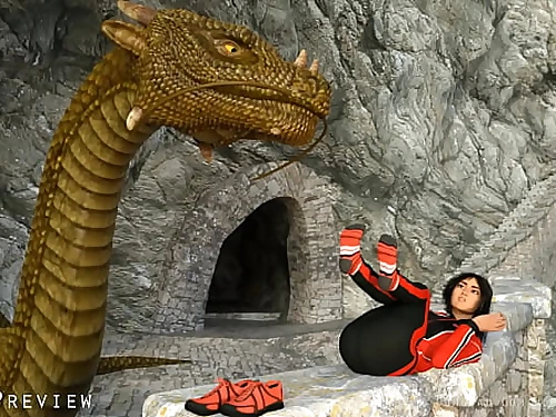 Vore Chinese Dragon Gobbles Tourist Feet First-ever