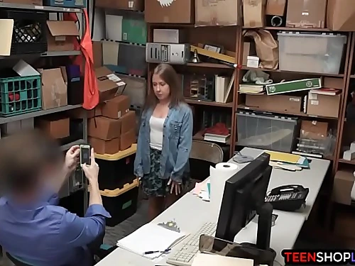 Mall cop plows Bodacious amateur teen he caught shoplifting