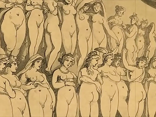 vintage glamour drawings