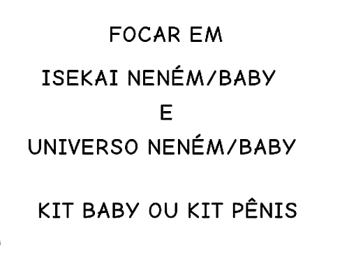 KIT BABY OU KIT P&Ecirc;NIS