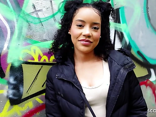 GERMAN SCOUT - Lil Dark-skinned PAWG Girl Dilara Baby Smashed Rough at the First Tryst