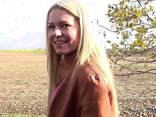 Takevan Ultra-cute blonde used and boinked by men with camper